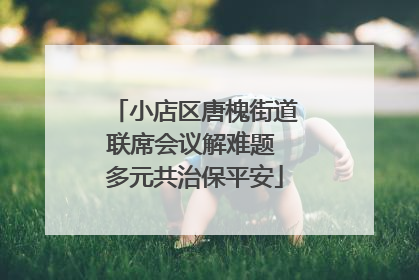 小店区唐槐街道联席会议解难题 多元共治保平安