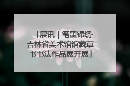 展讯｜笔墨锦绣·吉林省美术馆馆藏草书书法作品展开展