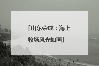 山东荣成：海上牧场风光如画