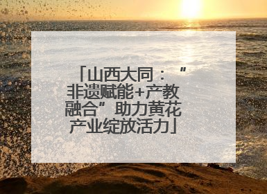 山西大同：“非遗赋能+产教融合”助力黄花产业绽放活力