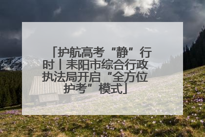 护航高考“静”行时丨耒阳市综合行政执法局开启“全方位护考”模式