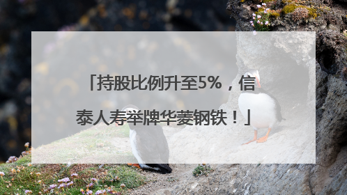 持股比例升至5%，信泰人寿举牌华菱钢铁！