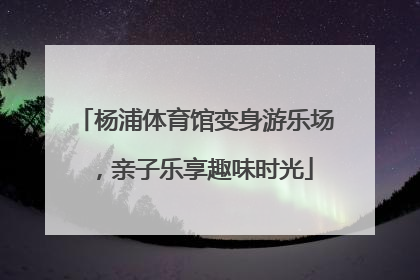 杨浦体育馆变身游乐场，亲子乐享趣味时光
