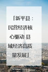 新平县：民营经济核心驱动 县域经济高质量发展