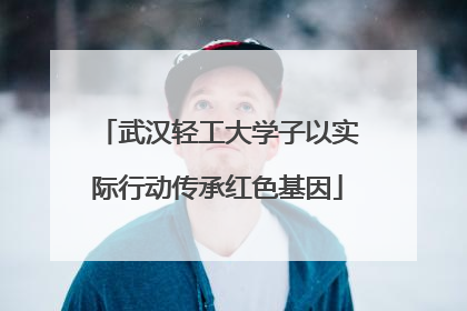 武汉轻工大学子以实际行动传承红色基因