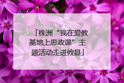 株洲“我在爱教基地上思政课”主题活动走进攸县