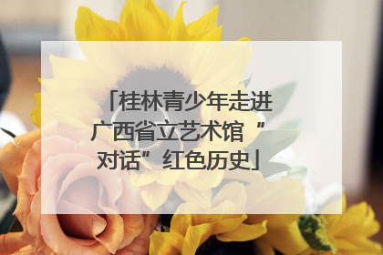 桂林青少年走进广西省立艺术馆“对话”红色历史