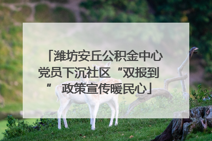潍坊安丘公积金中心党员下沉社区“双报到” 政策宣传暖民心