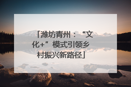 潍坊青州：“文化+”模式引领乡村振兴新路径