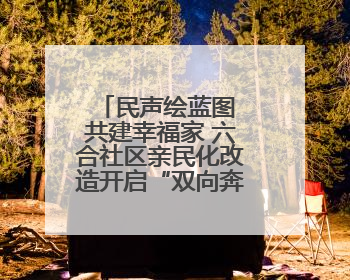 民声绘蓝图 共建幸福家 六合社区亲民化改造开启“双向奔赴”新模式