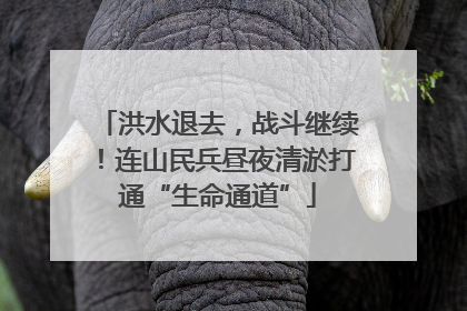 洪水退去，战斗继续！连山民兵昼夜清淤打通“生命通道”