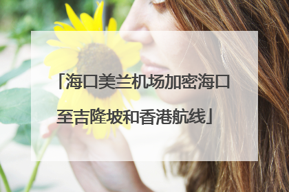 海口美兰机场加密海口至吉隆坡和香港航线