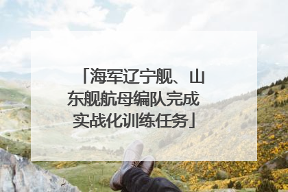 海军辽宁舰、山东舰航母编队完成实战化训练任务