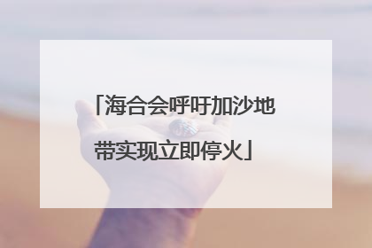 海合会呼吁加沙地带实现立即停火