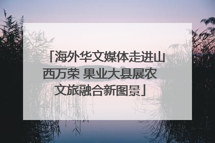 海外华文媒体走进山西万荣 果业大县展农文旅融合新图景