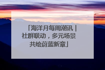 海洋月每周潮讯｜社群联动，多元场景共绘蔚蓝新章