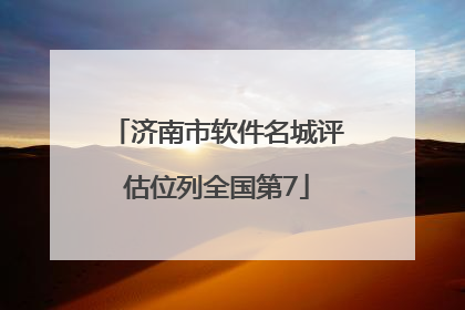 济南市软件名城评估位列全国第7