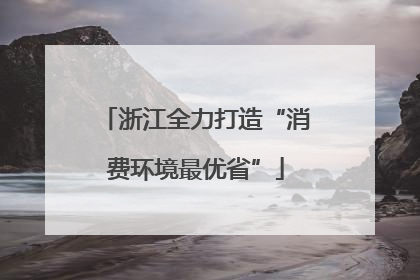 浙江全力打造“消费环境最优省”
