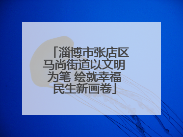 淄博市张店区马尚街道以文明为笔 绘就幸福民生新画卷