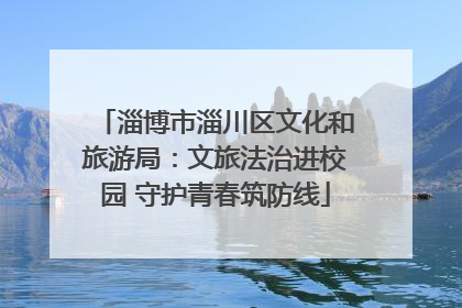 淄博市淄川区文化和旅游局：文旅法治进校园 守护青春筑防线