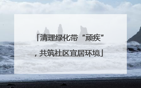 清理绿化带“顽疾”，共筑社区宜居环境