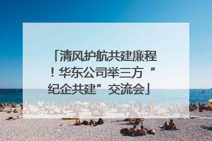 清风护航共建廉程！华东公司举三方“纪企共建”交流会