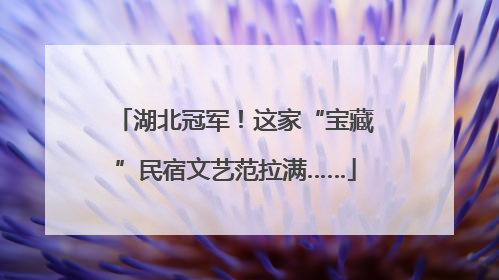 湖北冠军！这家“宝藏”民宿文艺范拉满……