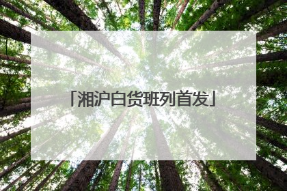 湘沪白货班列首发