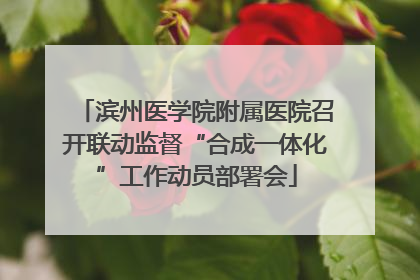 滨州医学院附属医院召开联动监督“合成一体化”工作动员部署会