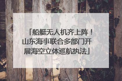 船艇无人机齐上阵！山东海事联合多部门开展海空立体巡航执法