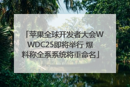 苹果全球开发者大会WWDC25即将举行 爆料称全系系统将重命名
