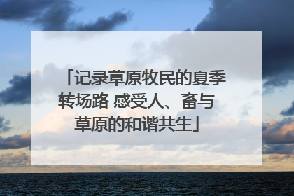 记录草原牧民的夏季转场路 感受人、畜与草原的和谐共生