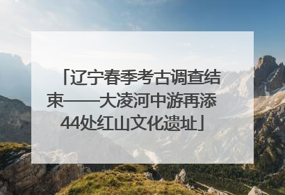 辽宁春季考古调查结束——大凌河中游再添44处红山文化遗址
