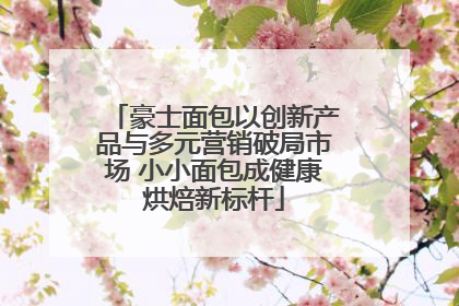 豪士面包以创新产品与多元营销破局市场 小小面包成健康烘焙新标杆