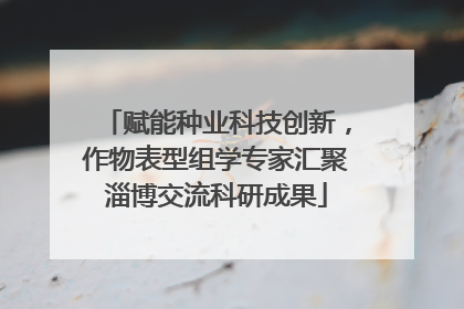 赋能种业科技创新，作物表型组学专家汇聚淄博交流科研成果