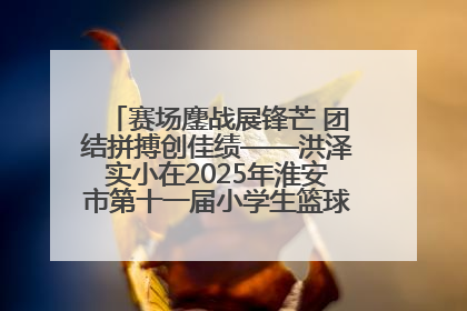 赛场鏖战展锋芒 团结拼搏创佳绩——洪泽实小在2025年淮安市第十一届小学生篮球比赛中再获佳绩