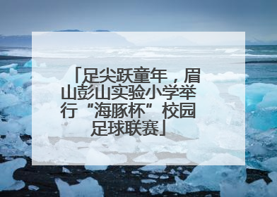 足尖跃童年，眉山彭山实验小学举行“海豚杯”校园足球联赛