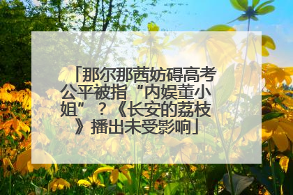 那尔那茜妨碍高考公平被指“内娱董小姐”？《长安的荔枝》播出未受影响