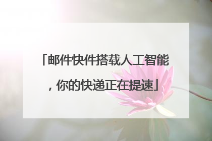 邮件快件搭载人工智能，你的快递正在提速