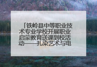 铁岭县中等职业技术专业学校开展职业启蒙教育送课到校活动——扎染艺术与电商营销走进熊官屯镇中心小学
