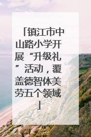镇江市中山路小学开展“升级礼”活动，覆盖德智体美劳五个领域