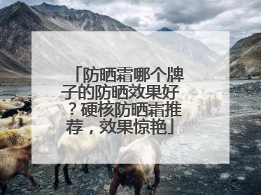 防晒霜哪个牌子的防晒效果好？硬核防晒霜推荐，效果惊艳