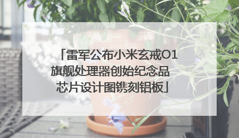 雷军公布小米玄戒O1旗舰处理器创始纪念品 芯片设计图镌刻铝板