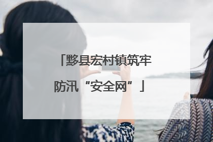 黟县宏村镇筑牢防汛“安全网”