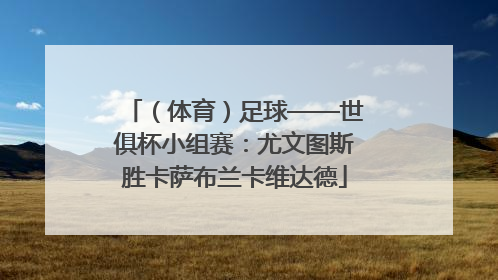 （体育）足球——世俱杯小组赛：尤文图斯胜卡萨布兰卡维达德