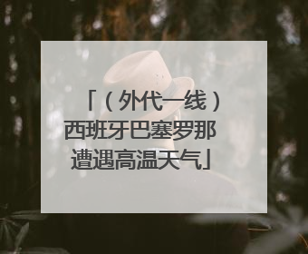 （外代一线）西班牙巴塞罗那遭遇高温天气