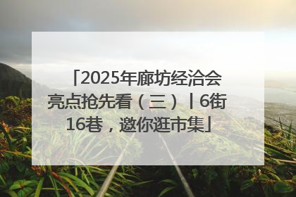 2025年廊坊经洽会亮点抢先看（三）丨6街16巷，邀你逛市集