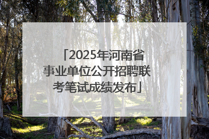 2025年河南省事业单位公开招聘联考笔试成绩发布