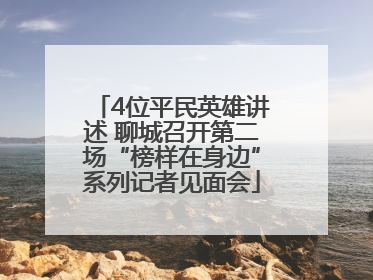 4位平民英雄讲述 聊城召开第二场“榜样在身边”系列记者见面会