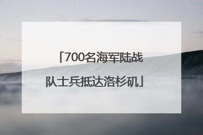 700名海军陆战队士兵抵达洛杉矶
